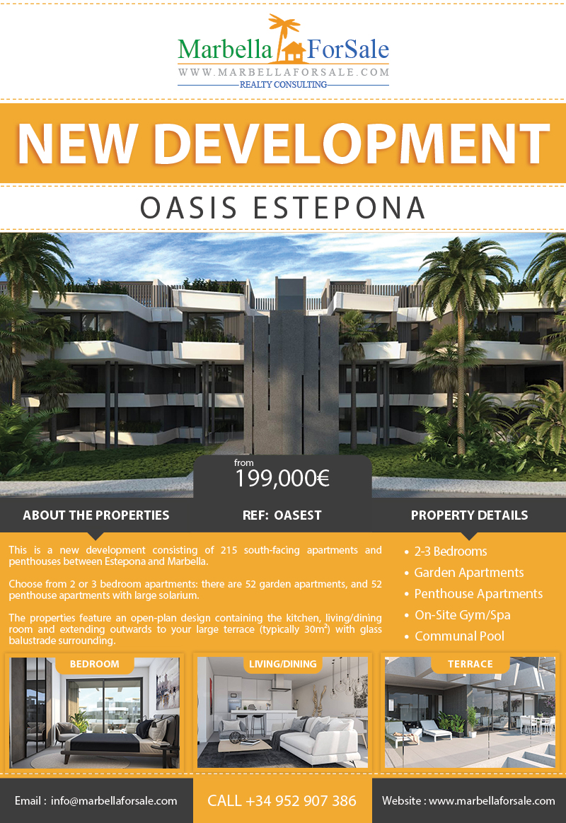 New apartments for sale in Estepona
