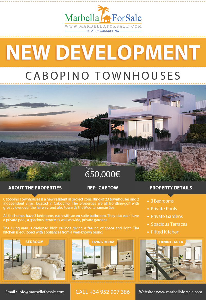 New Townhouses For Sale in Cabopino