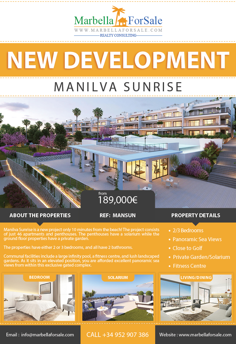 New Apartments For Sale in Manilva