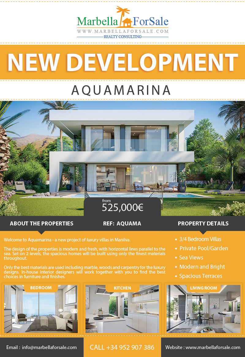 New Luxury Villas For Sale in Manilva